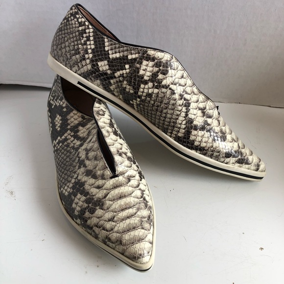 James chan pointy toe slip on Python sneakers - Picture 2 of 15